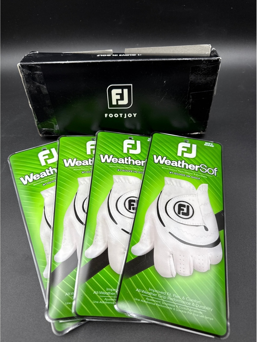 FootJoy WeatherSof Golf Gloves 4 Pack Left Hand Medium New